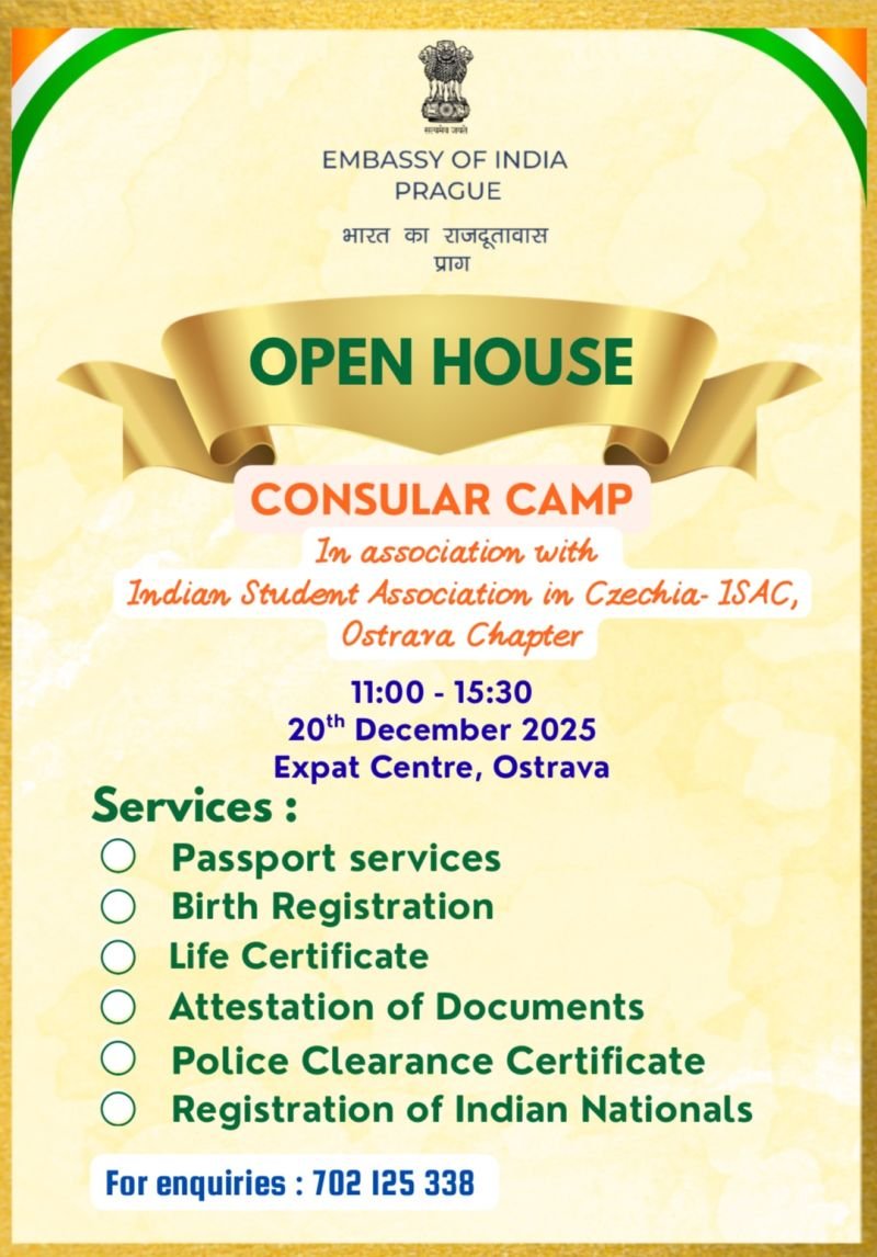 Open House/Consular Camp in Ostrava on 20 December 2025