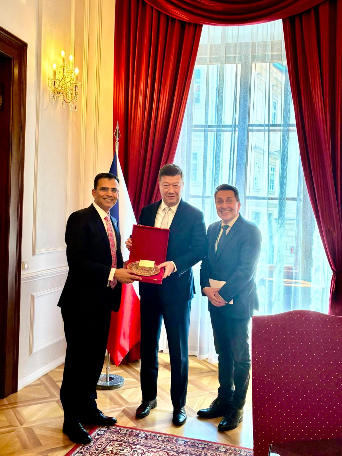 Ambassador called on Mr Tomio Okamura, President of the Chamber of Deputies of the Czech Parliament