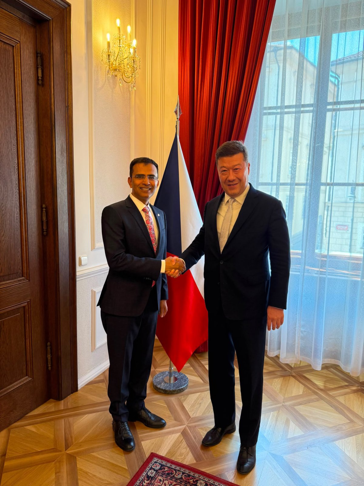 Ambassador called on Mr Tomio Okamura, President of the Chamber of Deputies of the Czech Parliament