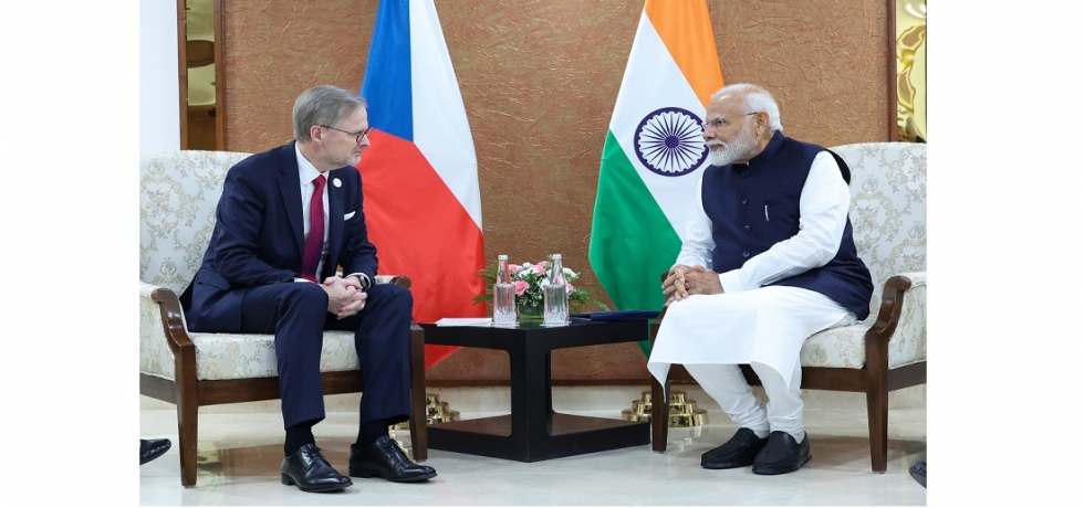 Meeting of H.E. Shri. Narendra Modi, Hon'ble Prime Minister of India with H.E. Mr. Petr Fiala, Hon’ble Prime Minister of the Czech Republic 10.01.2024
